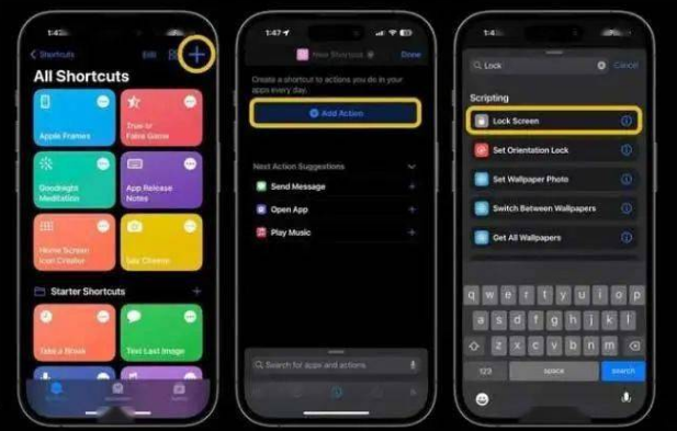 额敏苹果14锁屏维修店分享iPhone14升级iOS16.4后如何创建锁屏快捷方式 