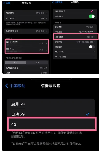 额敏苹果手机维修分享iPhone14如何切换4G/5G? iPhone14 5G网络切换方法 