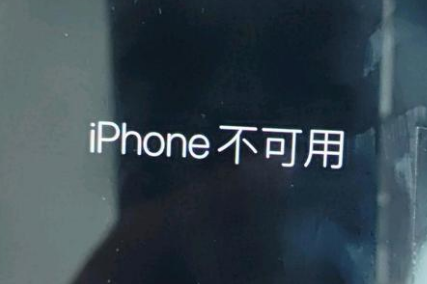 额敏苹果服务网点分享锁屏界面显示“iPhone 不可用”如何解决 